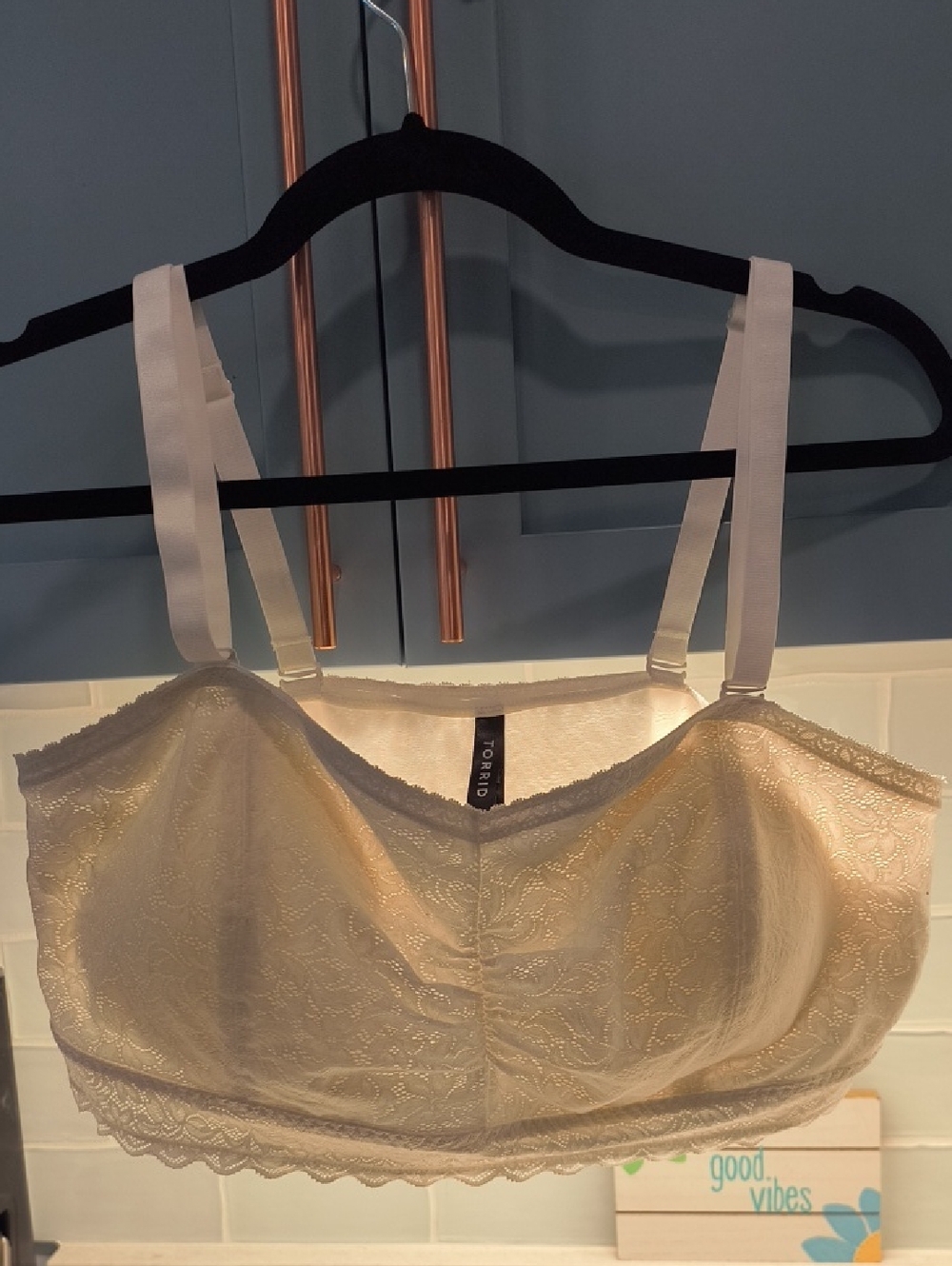 Torrid Cream Lace Bralette - Soft Support